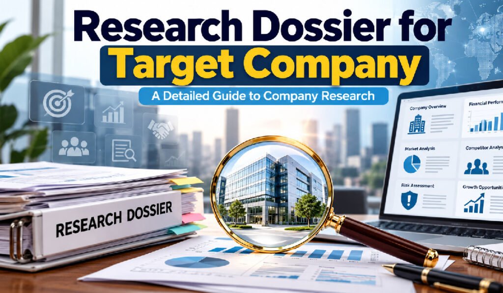 research dossier for target company